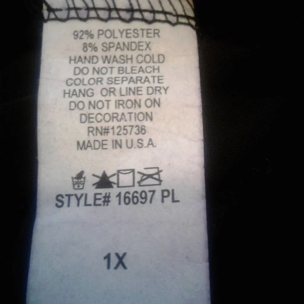 Kiwi Black Beaded Halter Style Top 1X - Picture 13 of 14